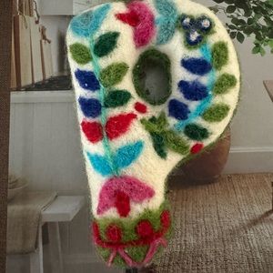 Anthropologie Felt Monogram Ornament
